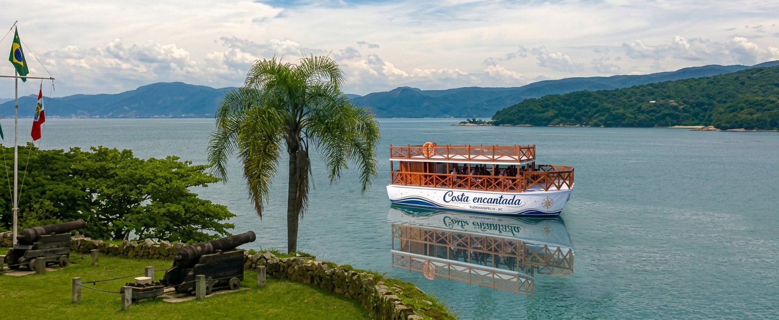 Passeio de barco pela Costa Encantada